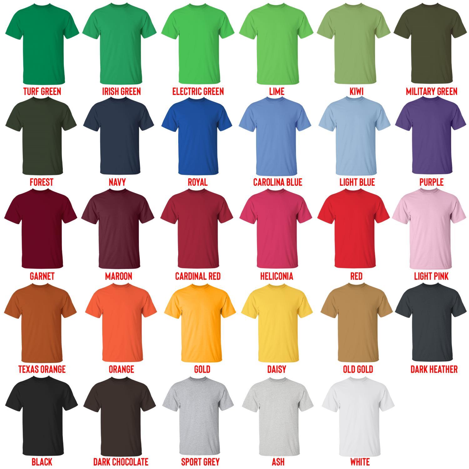 t shirt color chart - Finding Nemo Store