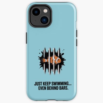 Finding Nemo Just Keep Swimming Even Behind Bars Iphone Case