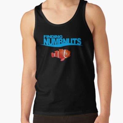 Mens Funny Finding Nemo Blue Have You Heard Tank Top
