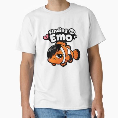 Finding Emo Kawaii Vector Fish Parody T-shirt