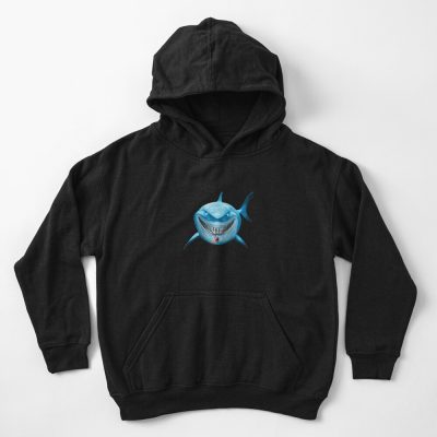 Blue Shark Attack Kids Hoodie