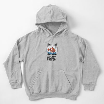 Banksy Nemo Just Keep Swimming If You Can Kids Hoodie