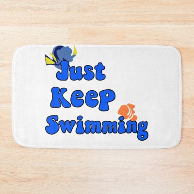 Keep Swimming Bath Mat