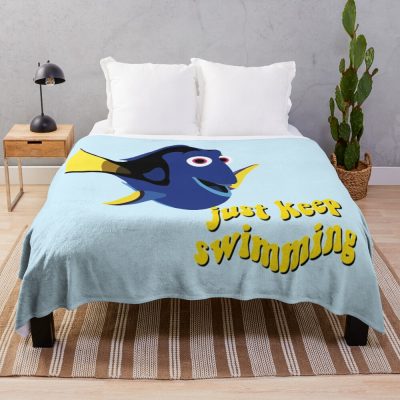 Dory Just Keep Swimming Throw Blanket