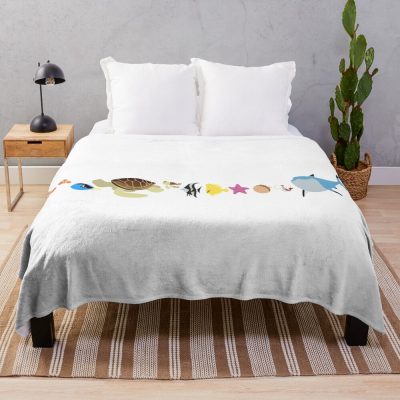 Finding Nemo Character Illustration Throw Blanket
