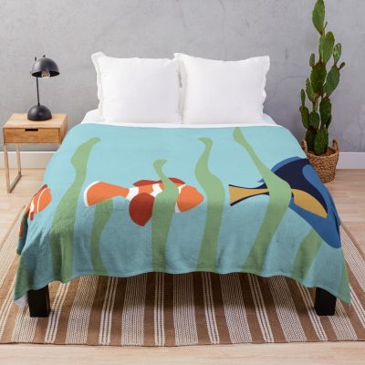 Just Keep Swimming Throw Blanket