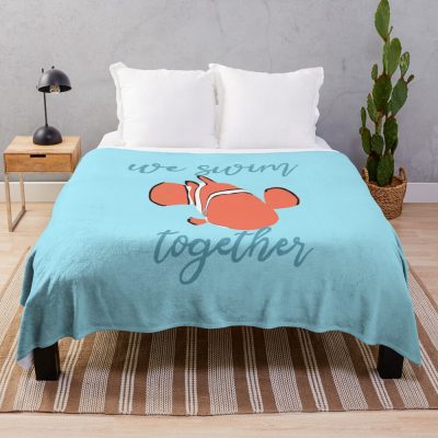 Just Keep Swimming Throw Blanket