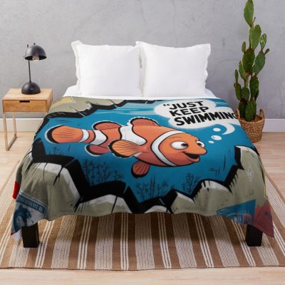 Finding Nemo Just Keep Swimming Throw Blanket