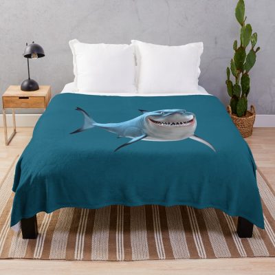 Bruce The Shark Throw Blanket