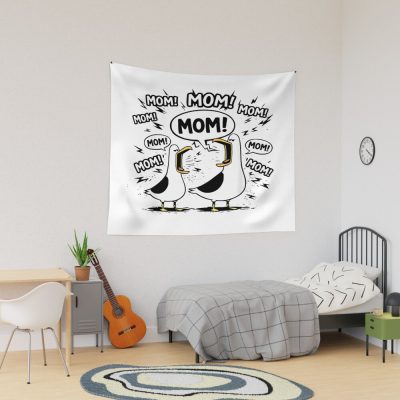 Mommy Mom Seagulls Mother Bird Ocean Mother S Day Tapestry
