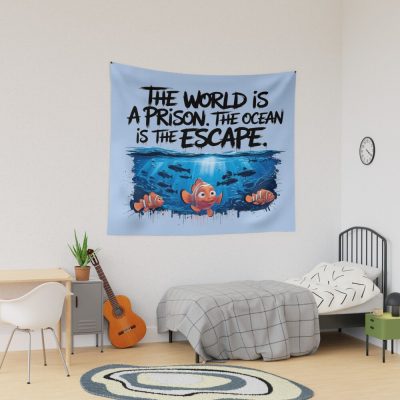 Finding Nemo The World Is A Prison The Ocean Is The Escape Tapestry