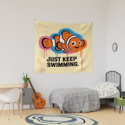Finding Nemo Just Keep Swimming Tapestry