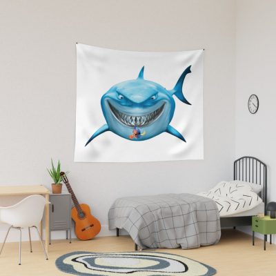 Blue Shark Attack Tapestry