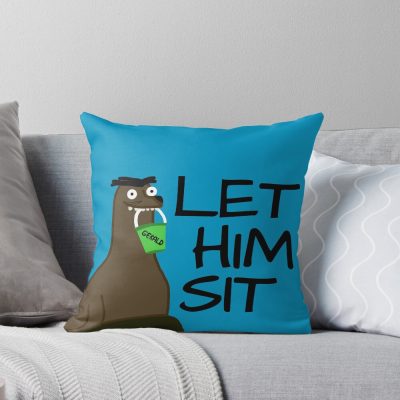 Let Gerald Sit Throw Pillow